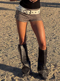 Caius Sequin Shorts Brown