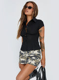 Cottesloe Blouse Top Textured Black