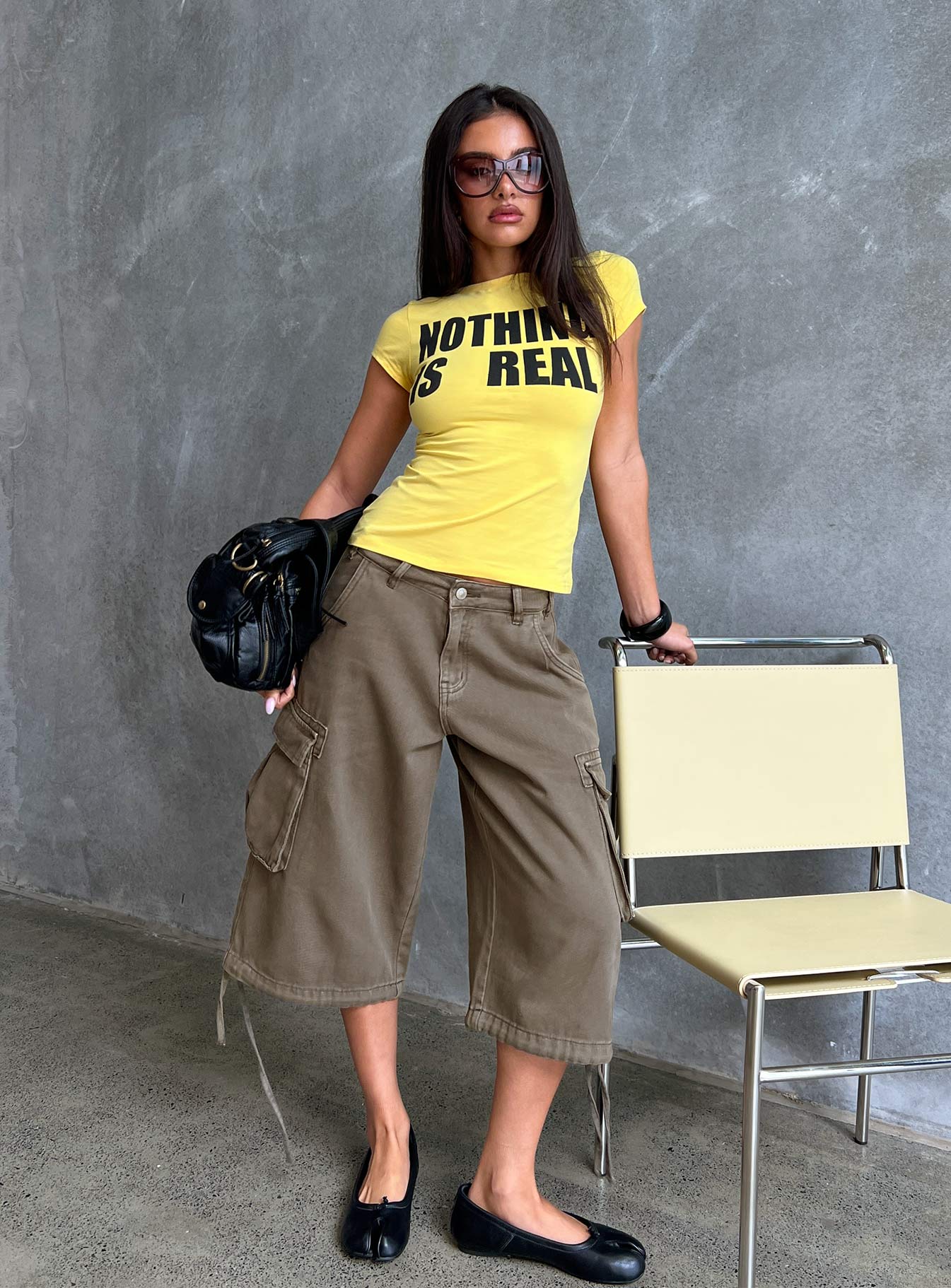 Hudsen Longline Cargo Shorts Khaki