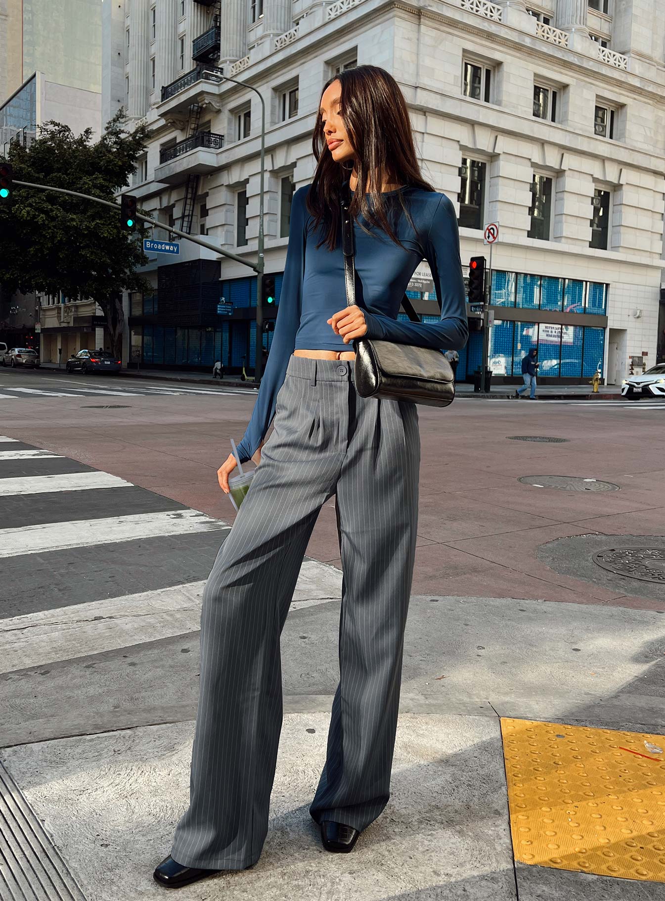 Archer Trousers Pinstripe Grey