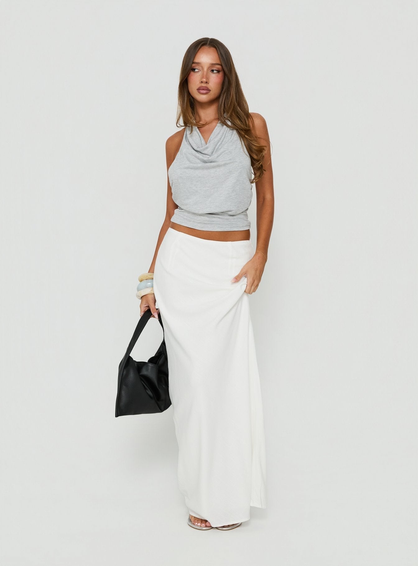 Jodie Maxi Skirt White