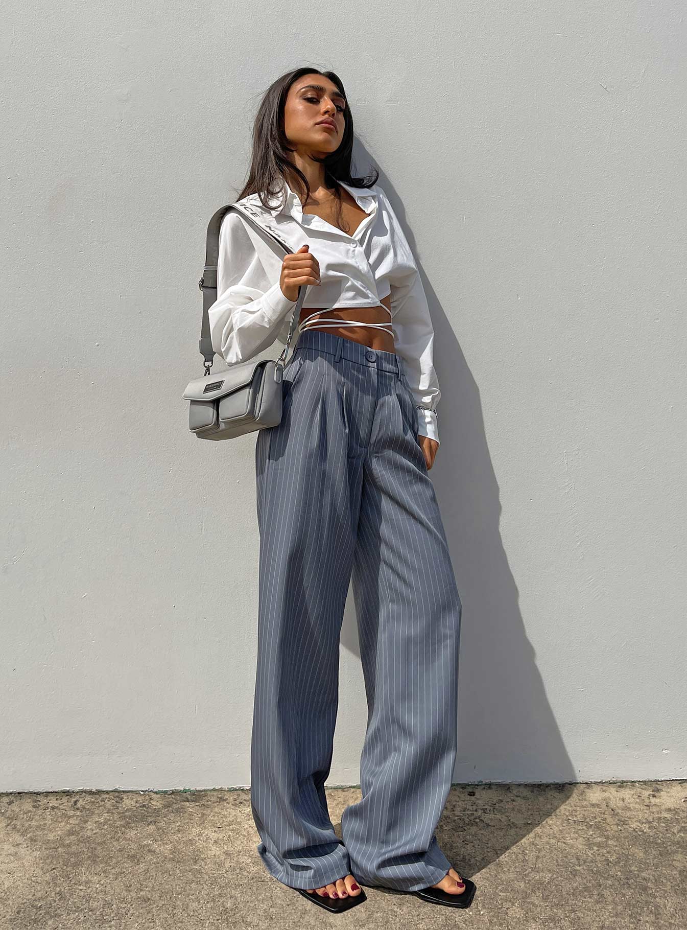 Archer Trousers Pinstripe Grey