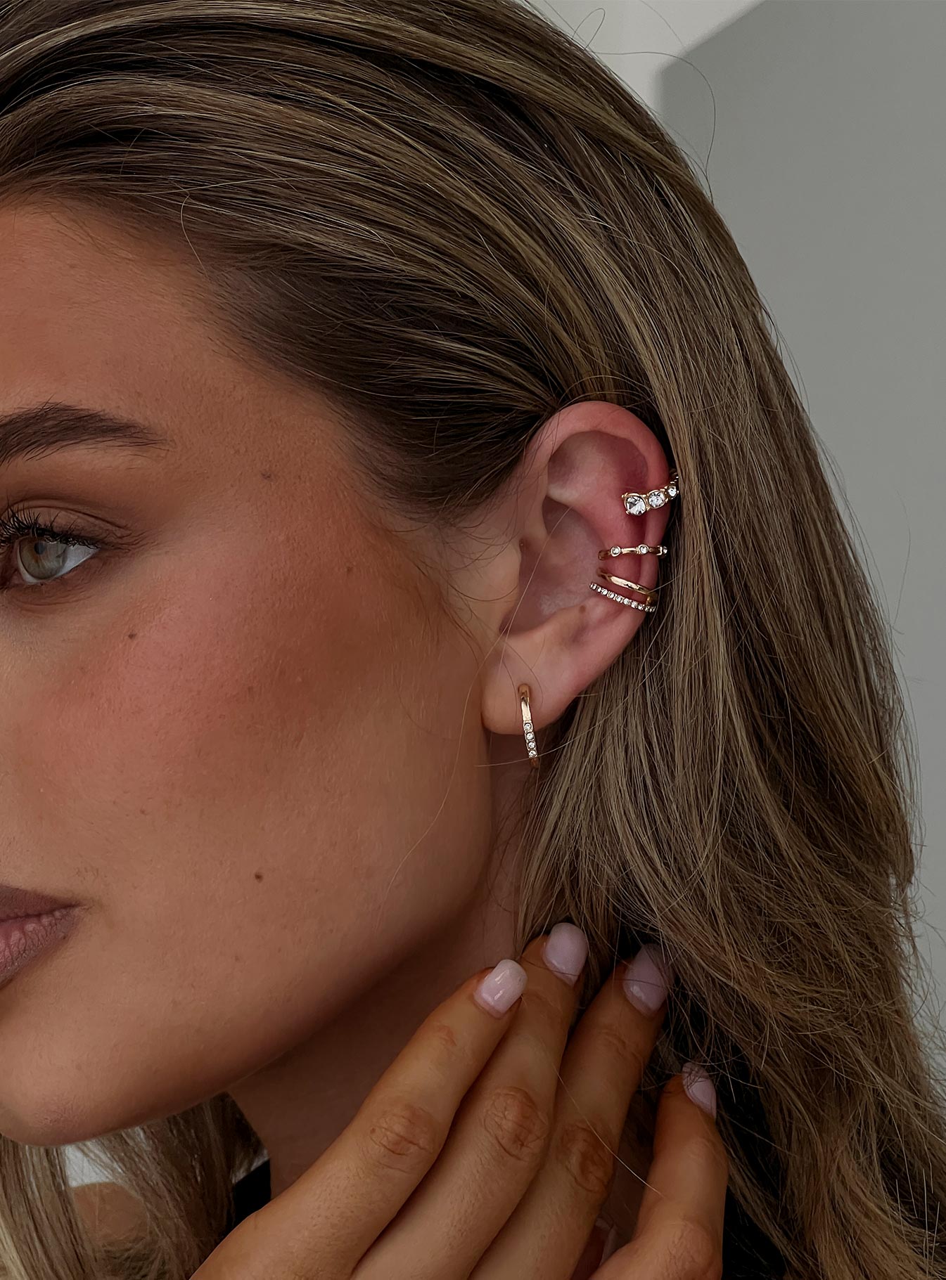 Mylla Cuff And Earring Pack Gold
