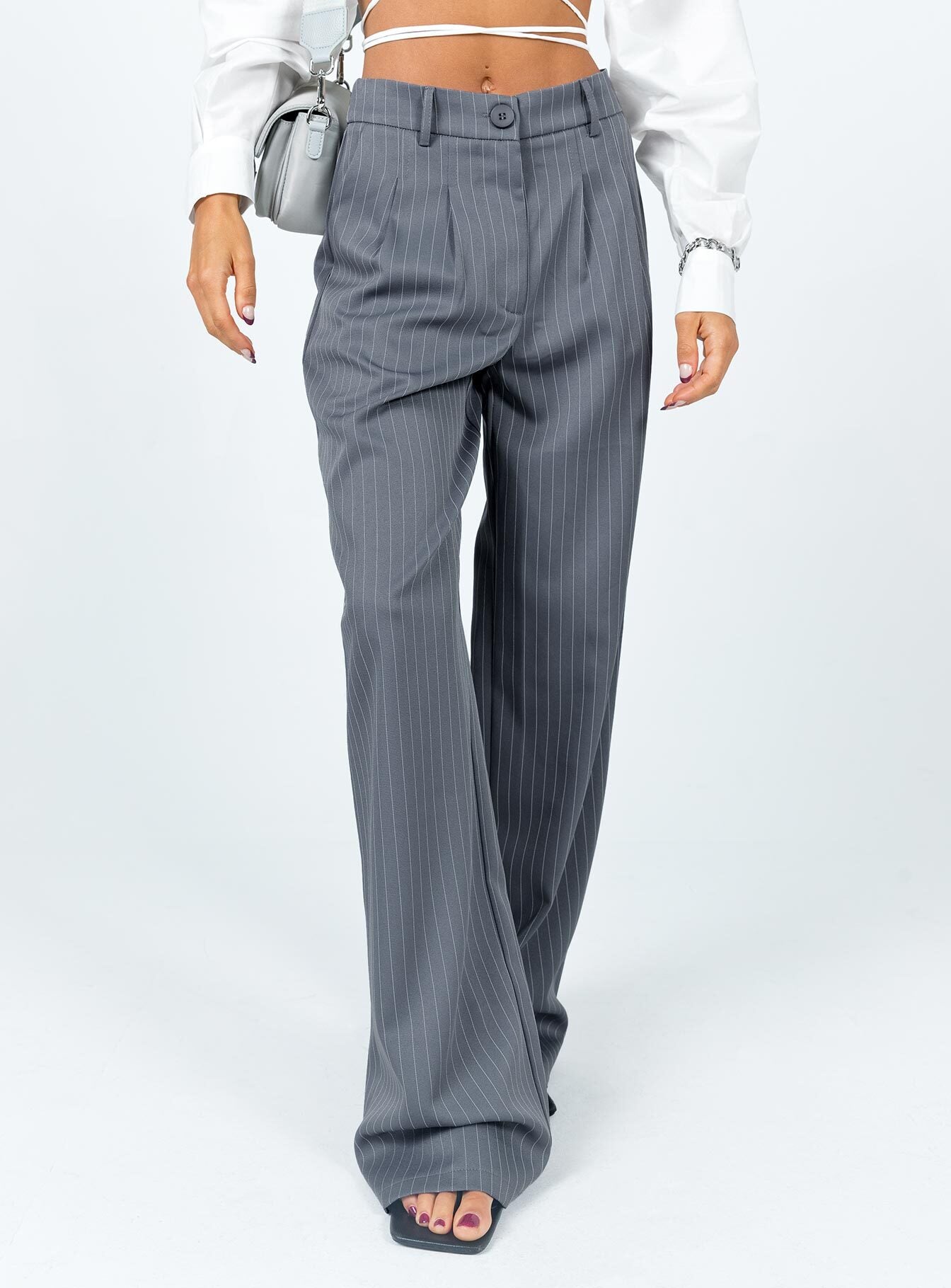 Archer Trousers Pinstripe Grey