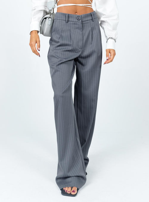 Archer Trousers Pinstripe Grey