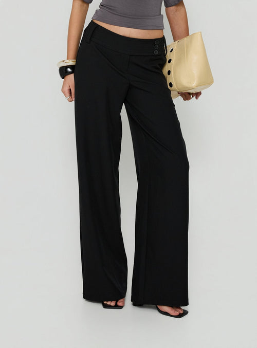 Cedars Low Rise Pant Black