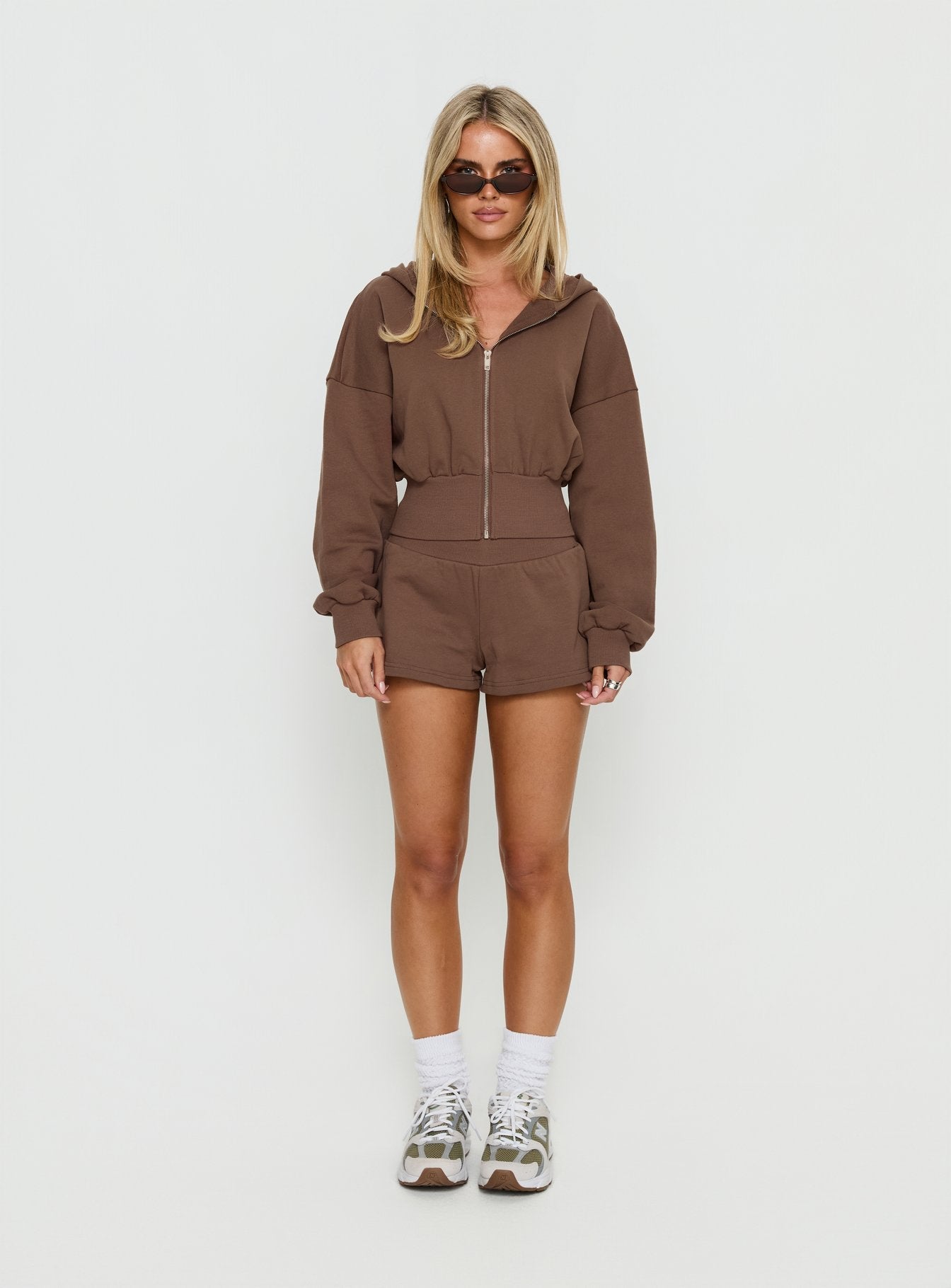 Daybreak Rib Waist Shorts Cocoa
