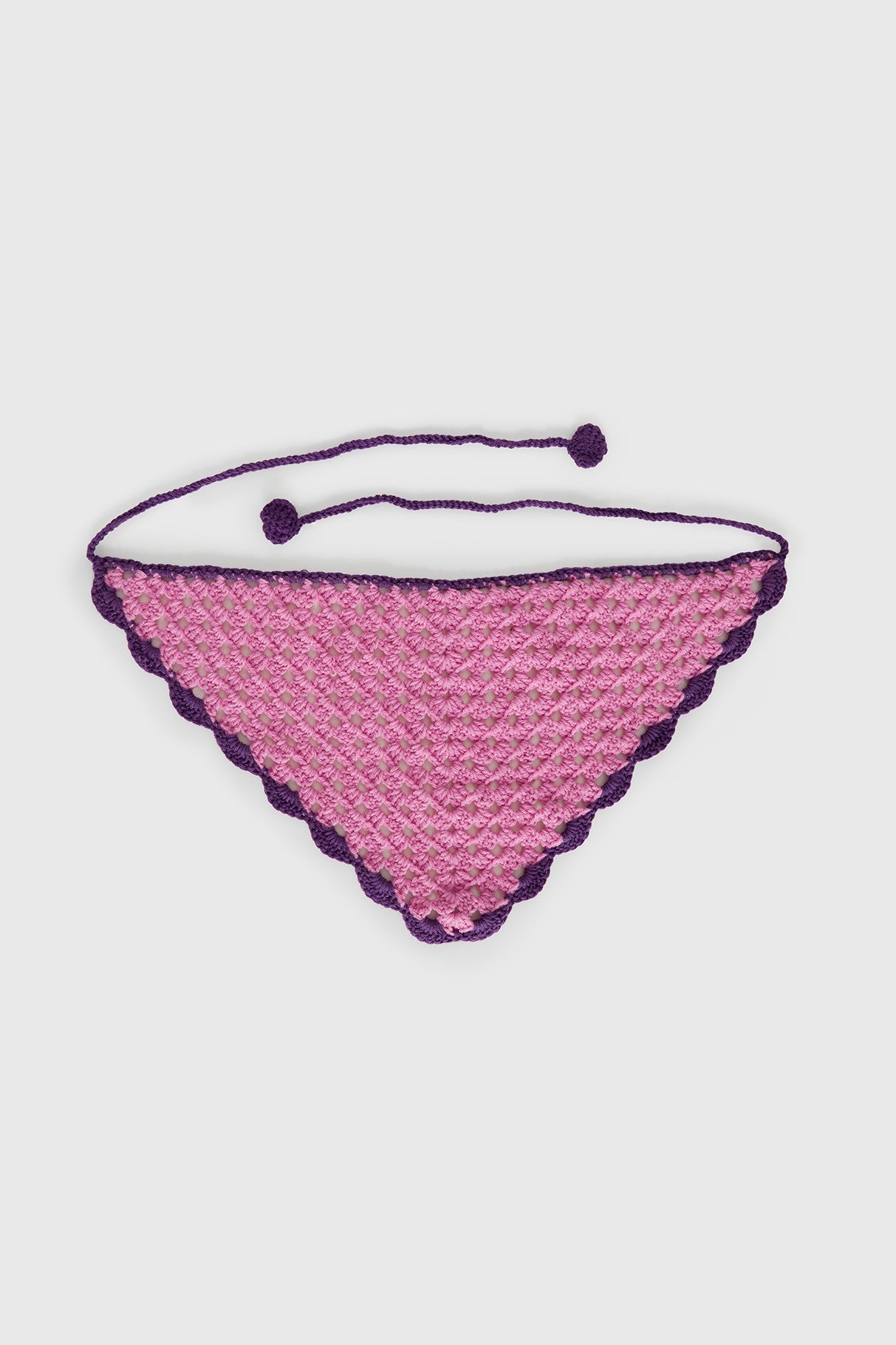 Zeea Knit Hair Scarf Pink / Purple