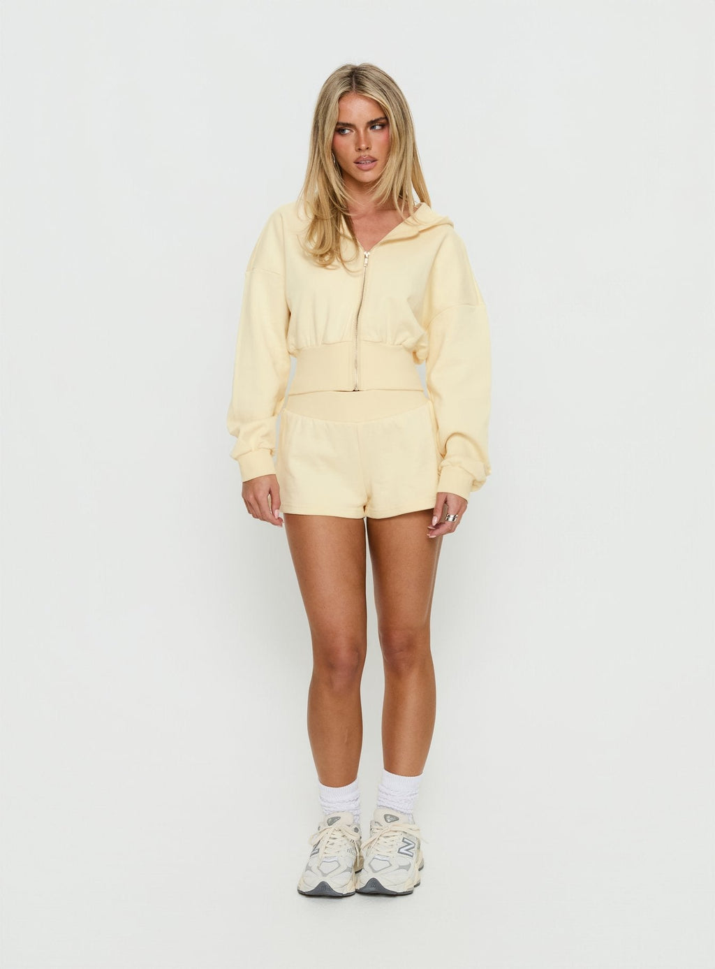 Daybreak Rib Waist Shorts Buttercream