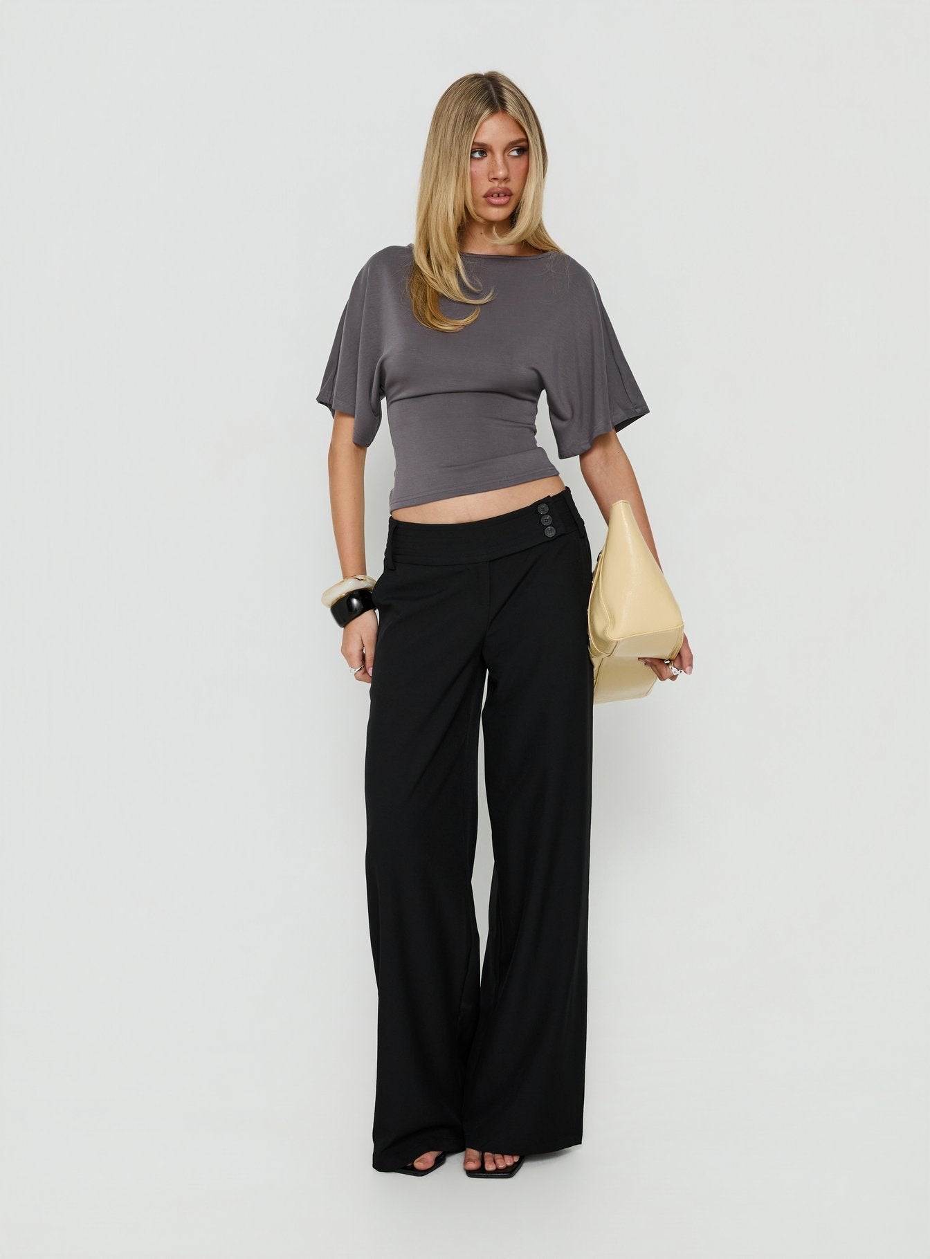 Cedars Low Rise Pant Black