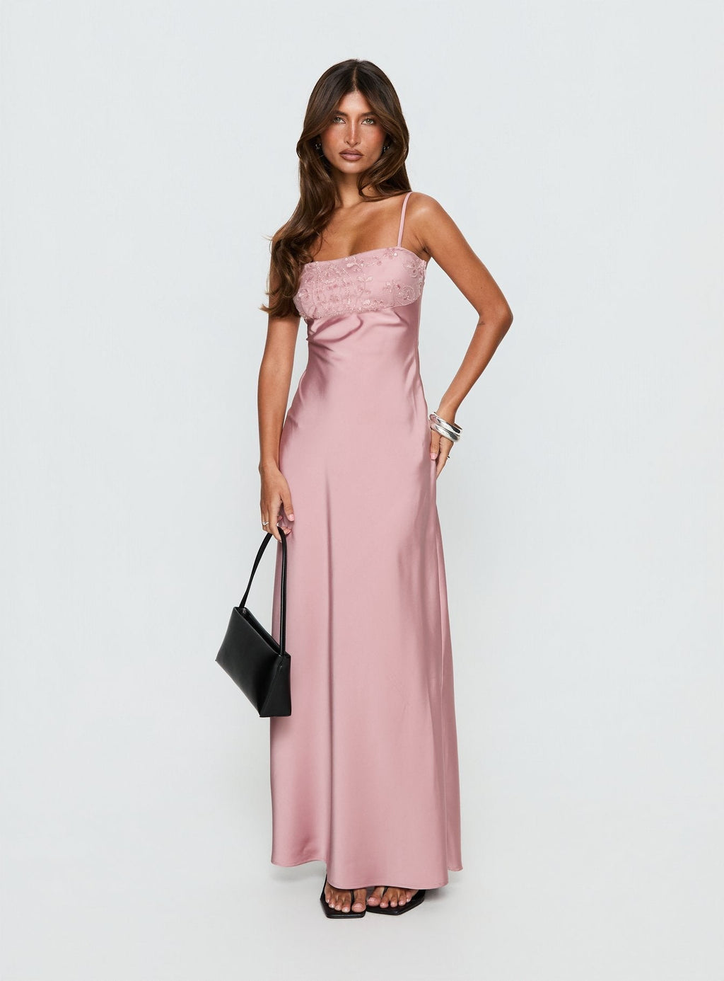 Engracia Sequin Maxi Dress Pink