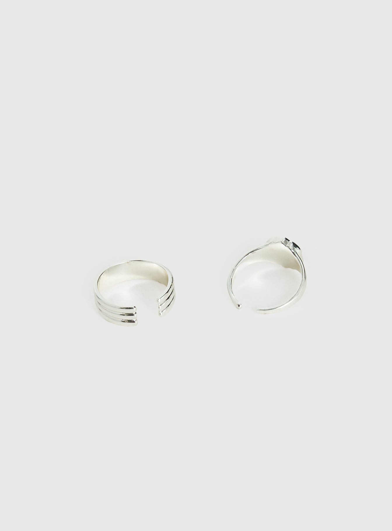 Ivonna Toe Ring Pack Silver
