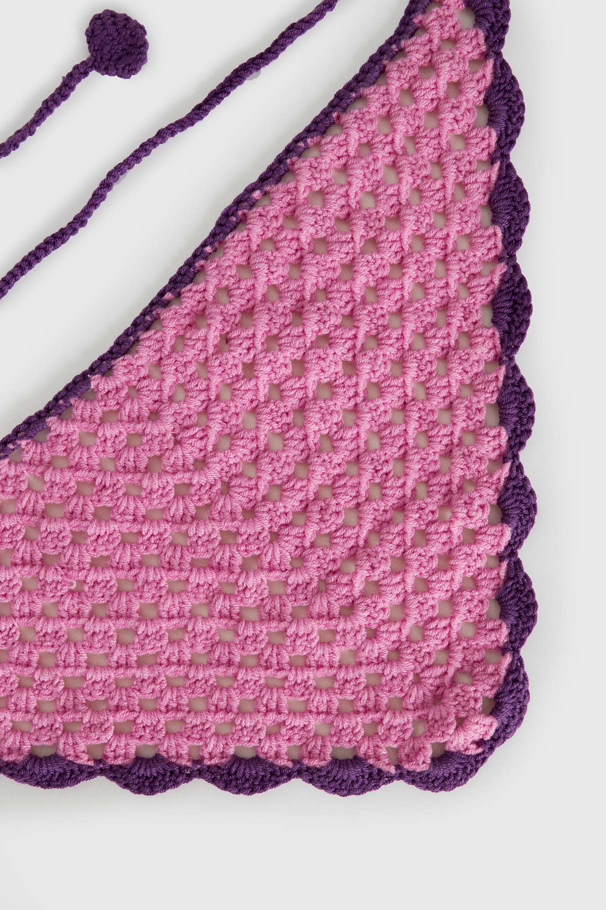 Zeea Knit Hair Scarf Pink / Purple