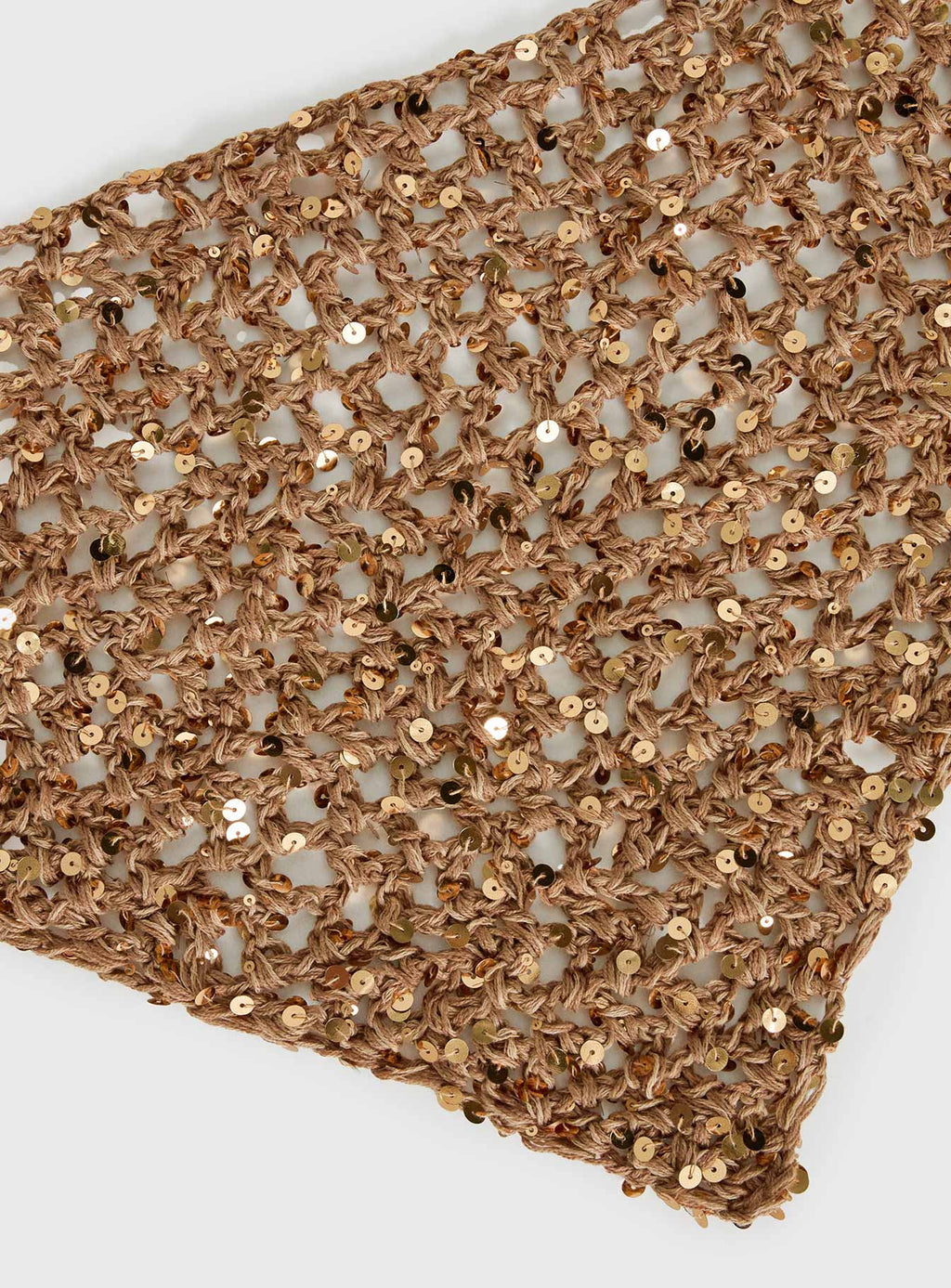 Deyla Sequin Crochet Hair Scarf Gold