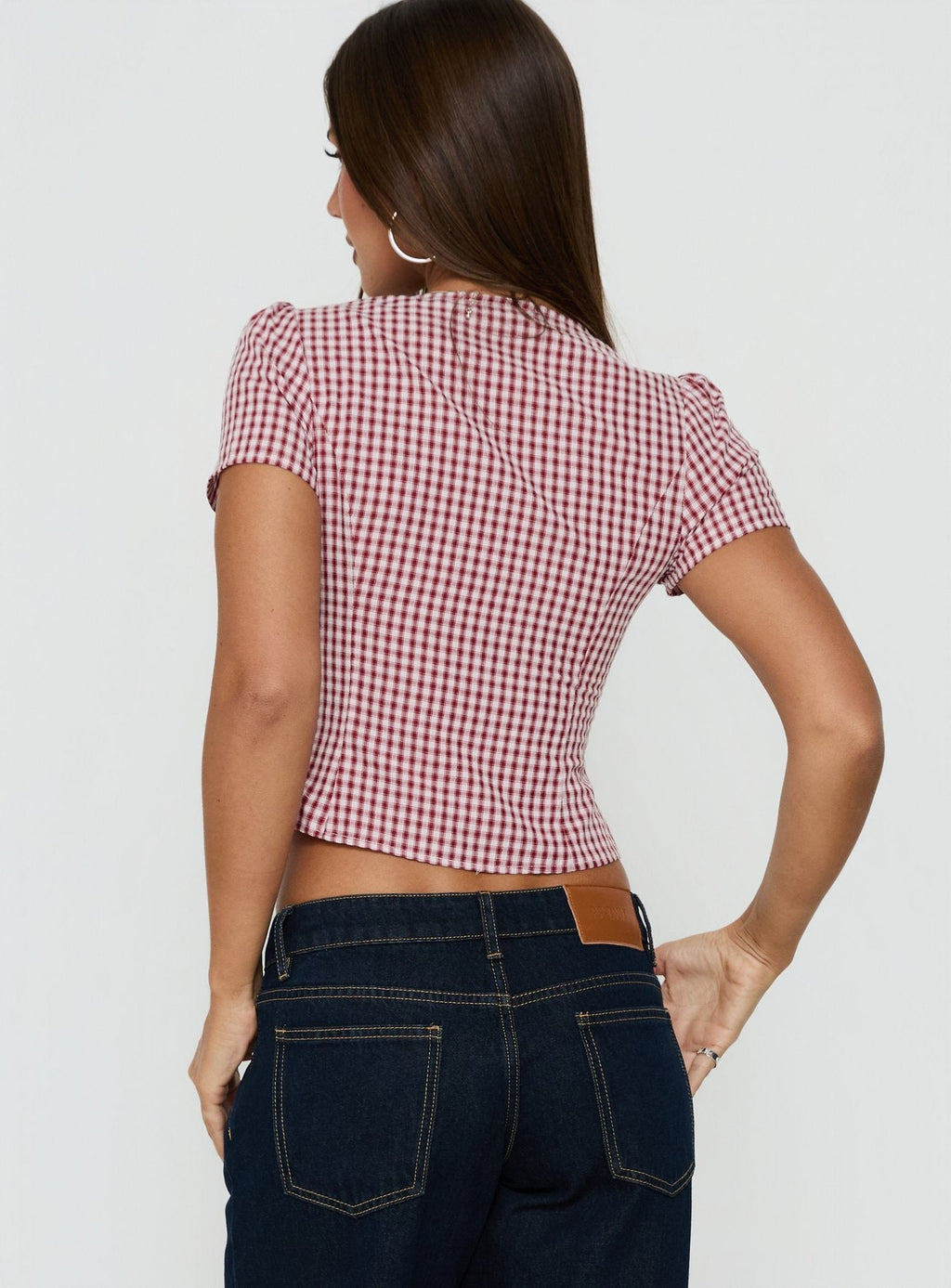 Isolda Top Red Gingham