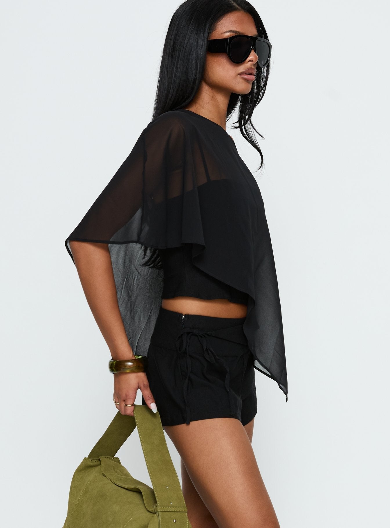 Senzo Wrap Shorts Black