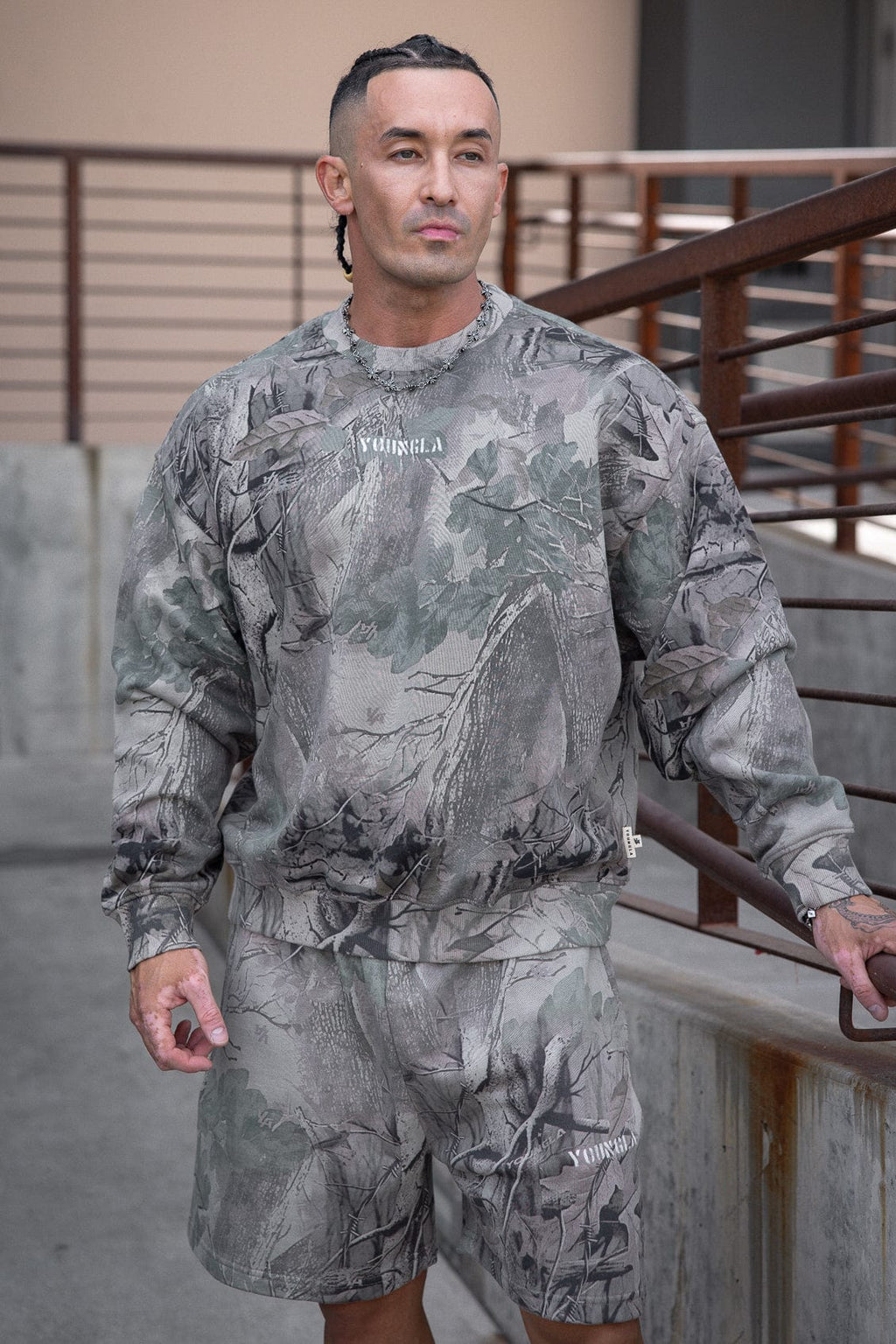5206 - Tree Camo Collection - Rundhalspullover