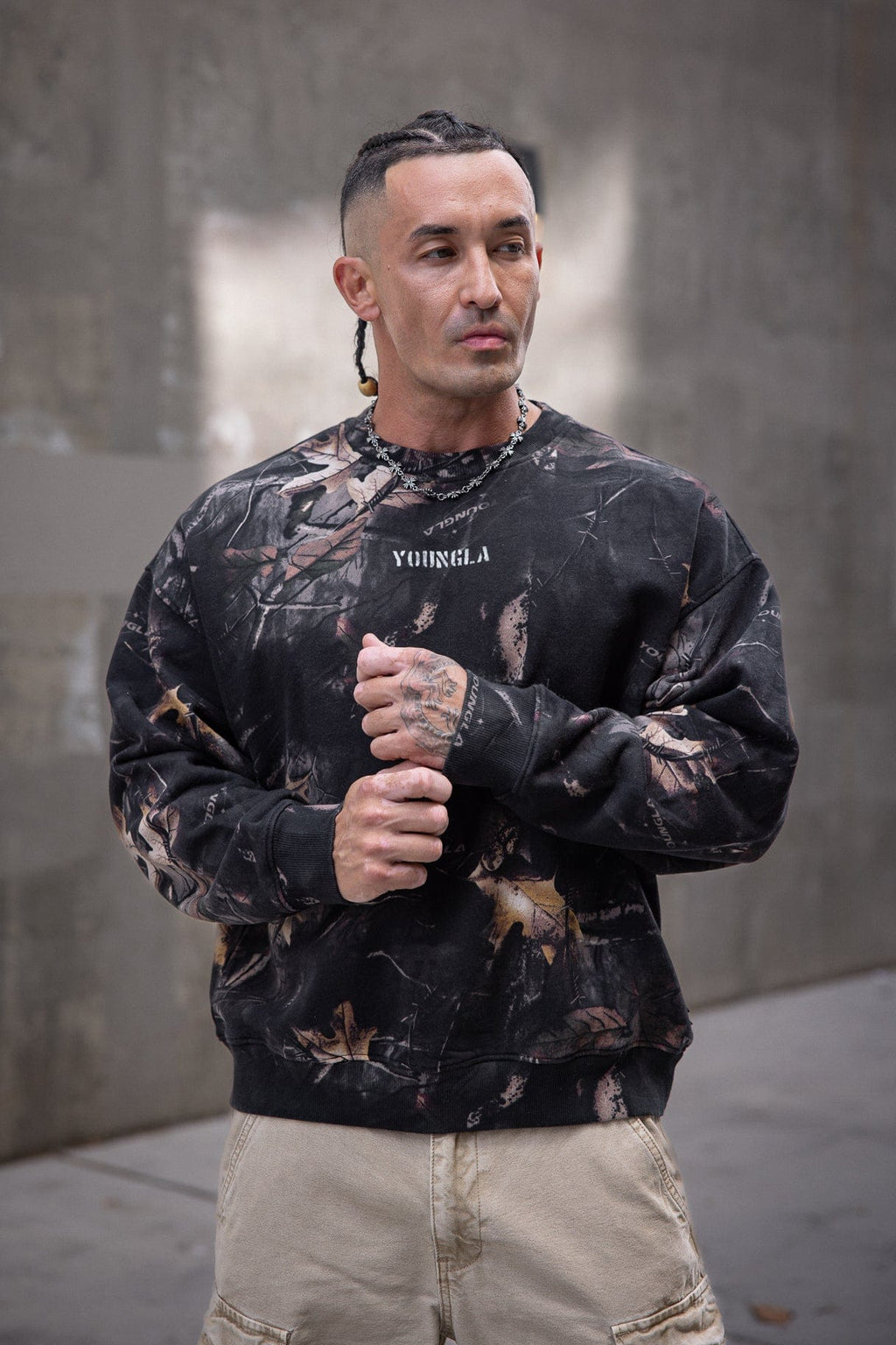 5206 - Tree Camo Collection - Rundhalspullover
