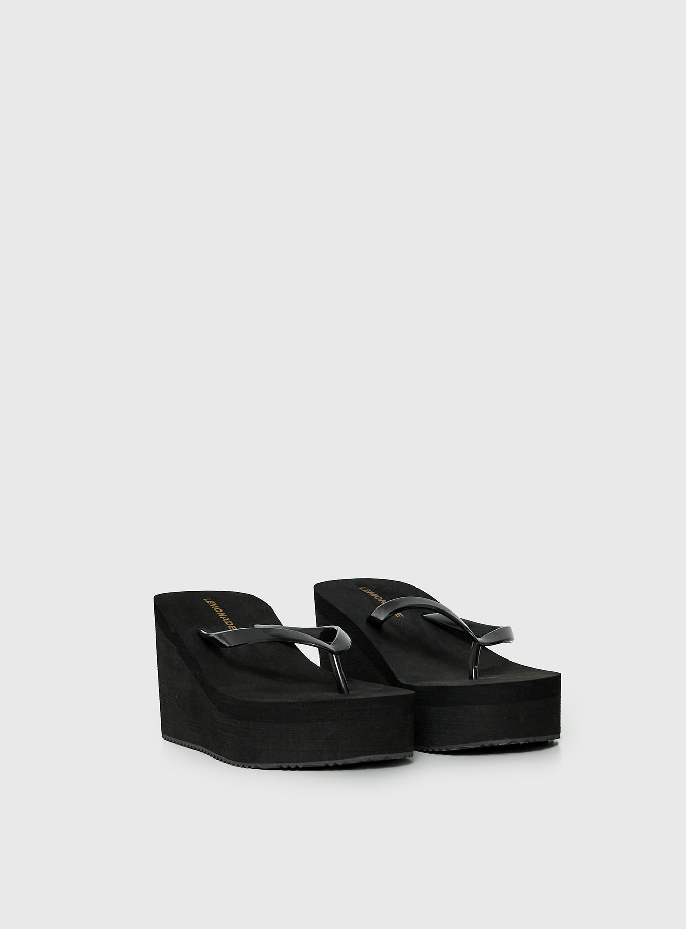 Next Sunday Thong Heel Black