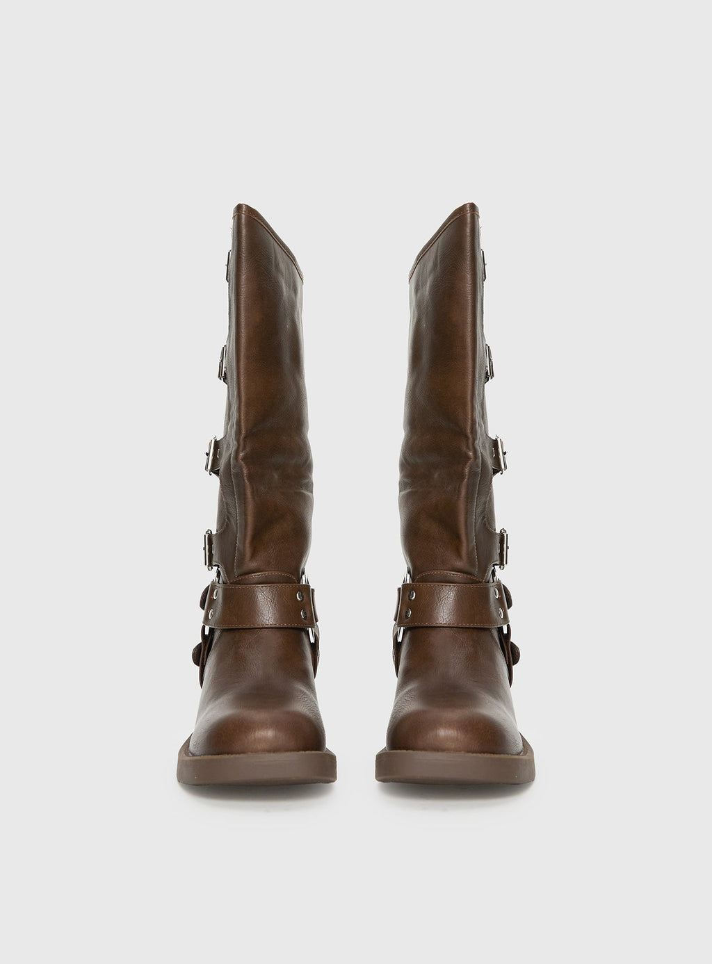 Buckle Down Boots Brown