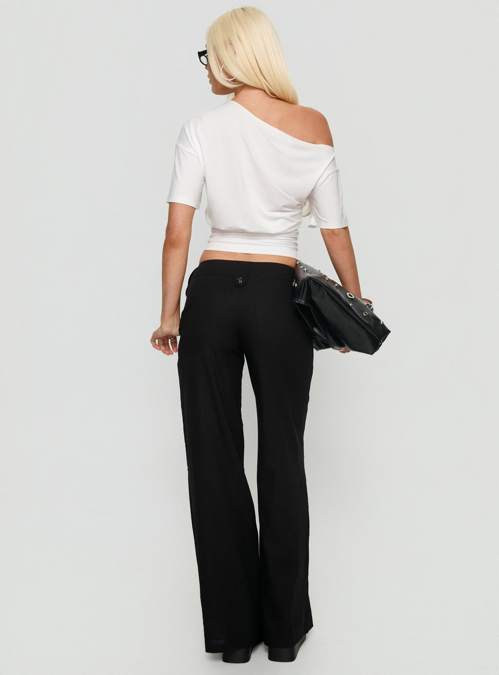 Pedra Wide Leg Trousers Black