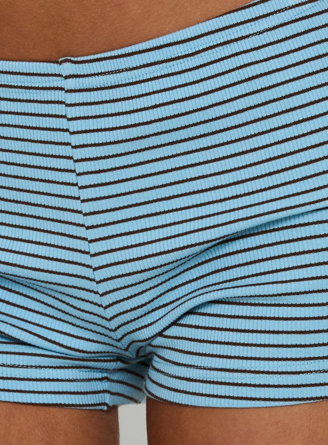 Serafia Micro Shorts Blue Stripe