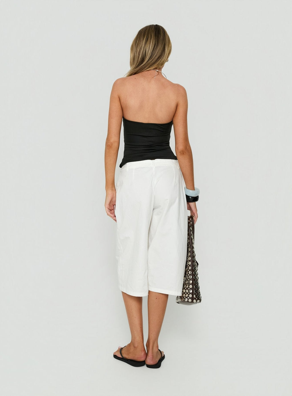 Khori 3/4 Longline Shorts White