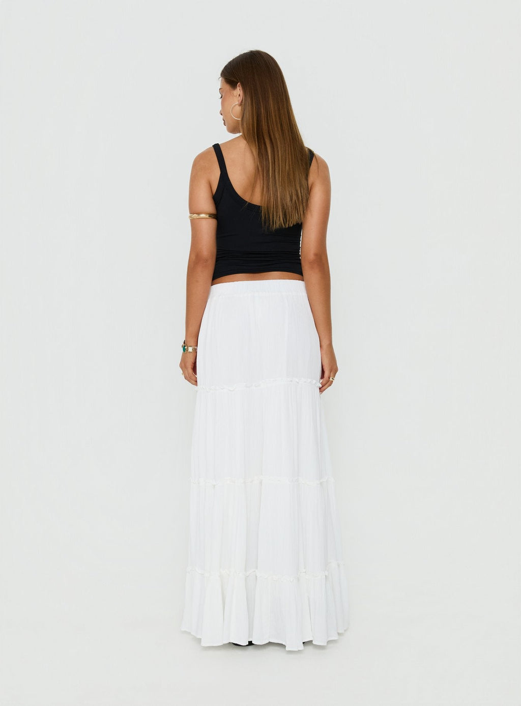 Miriah Maxi Skirt White