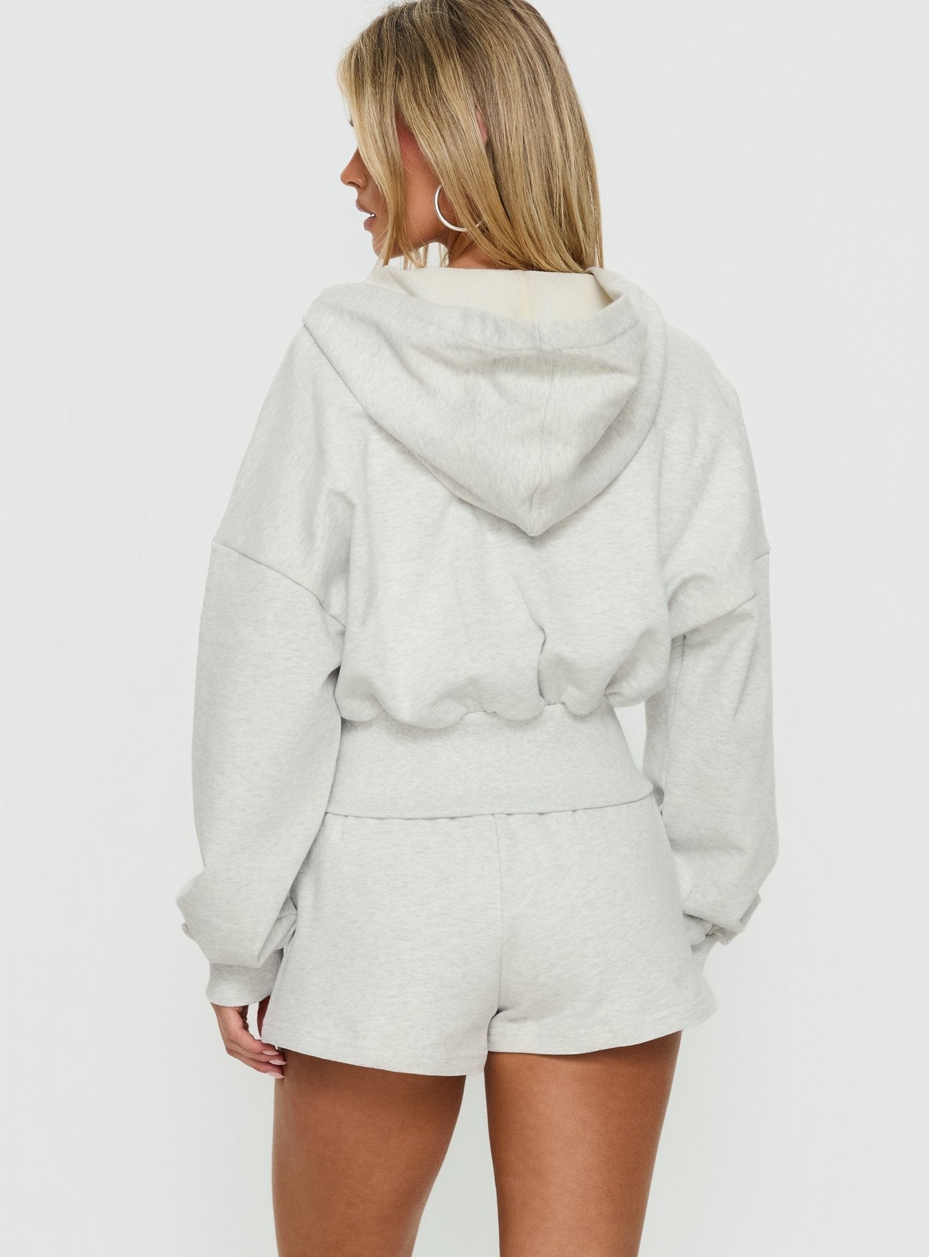 Daybreak Rib Waist Shorts Snow Marle