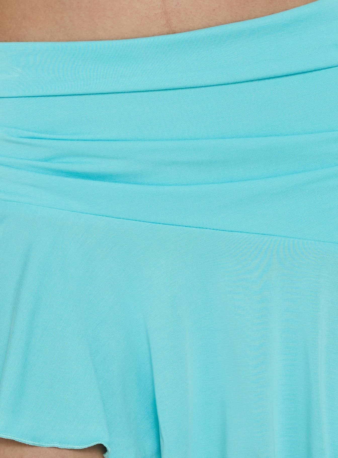 Miyana Asymmetrical Mini Skirt Cyan