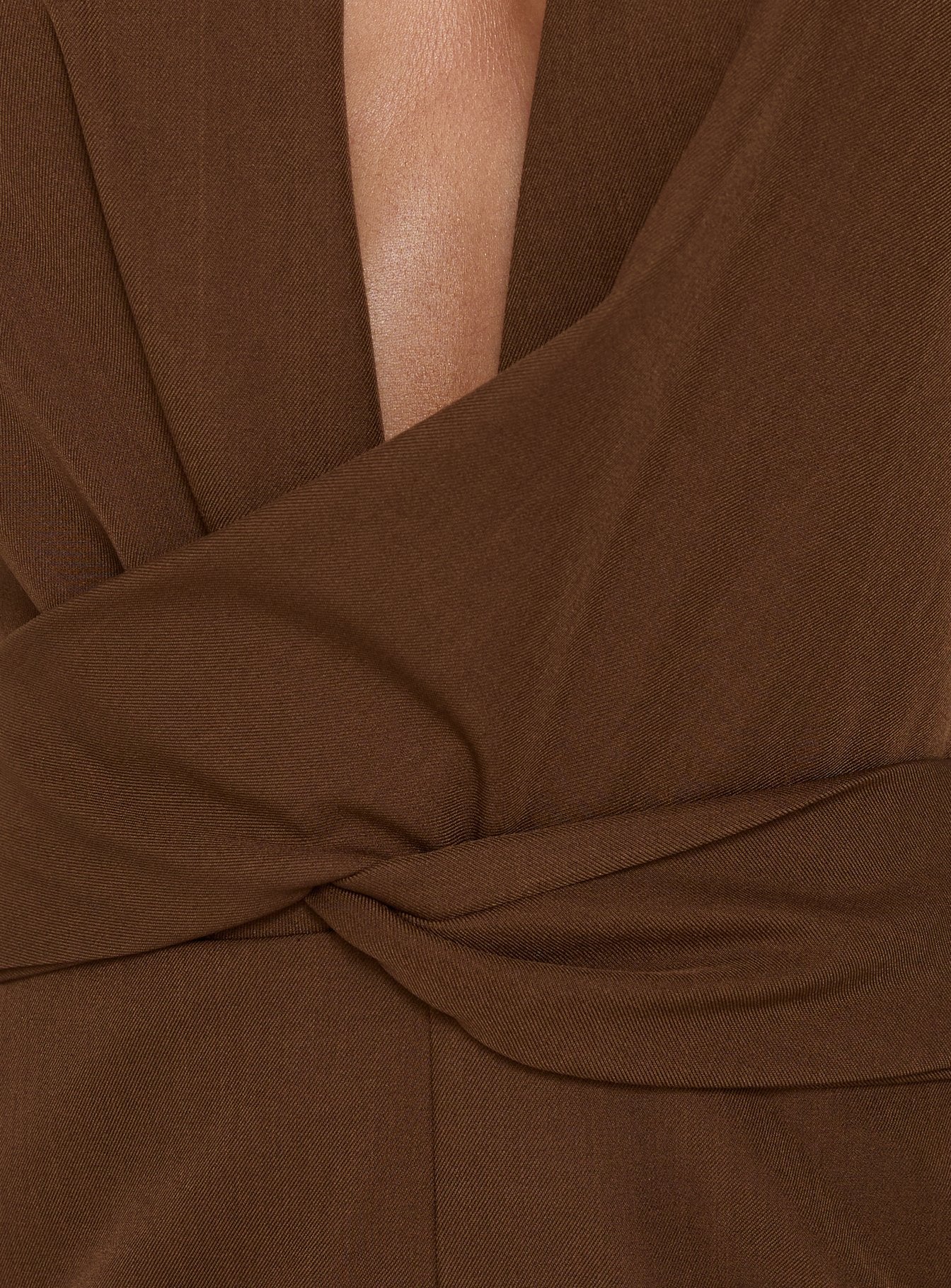 Dolana Halter Playsuit Chocolate
