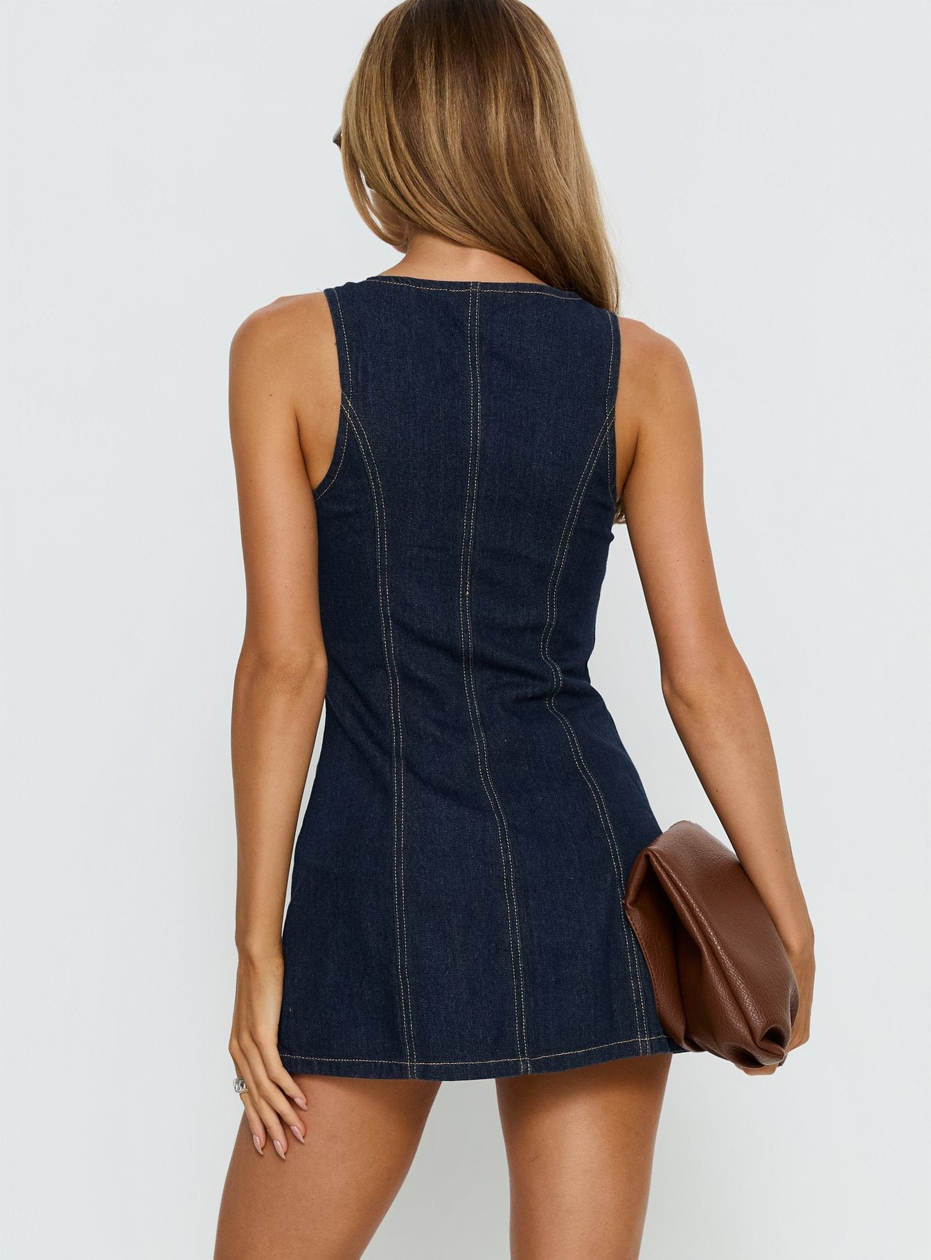 Yumiko Denim Playsuit Raw Denim