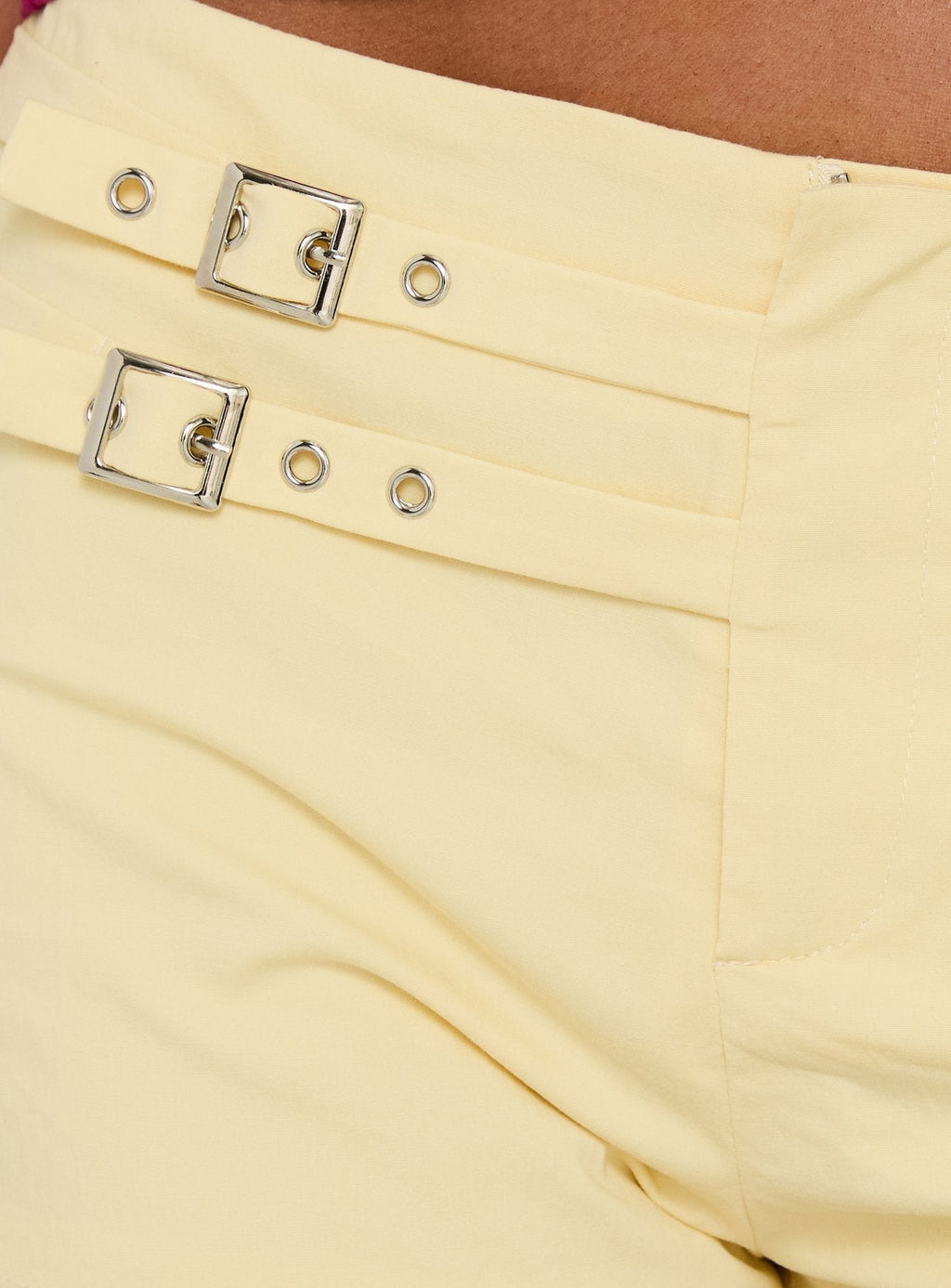 Hanaa Cargo Buckle Detail Shorts Butter