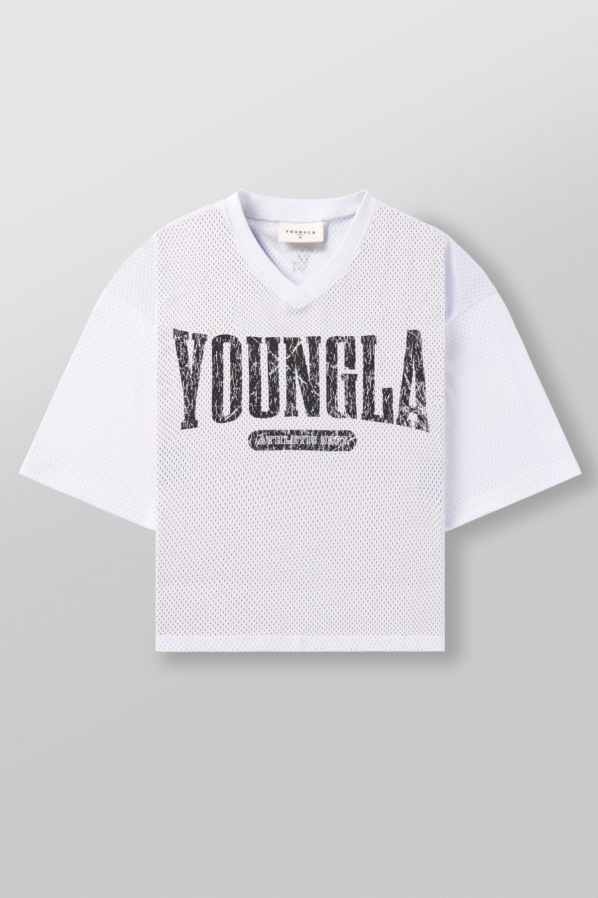 4187 - Maillot de football universitaire crop top