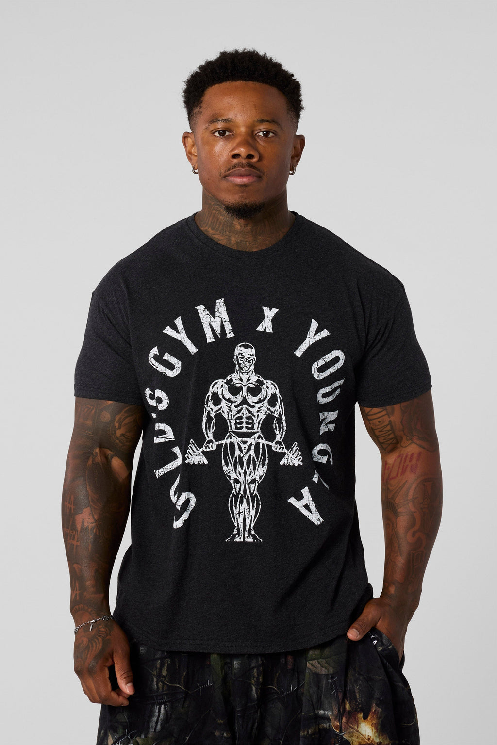 4206 - Gold's Gym Heather-T-Shirts