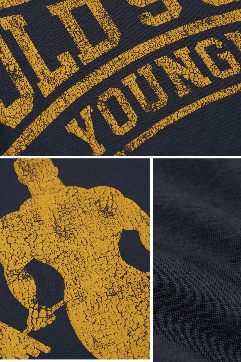 4248 - T-shirts larges Gold's Iron Legacy