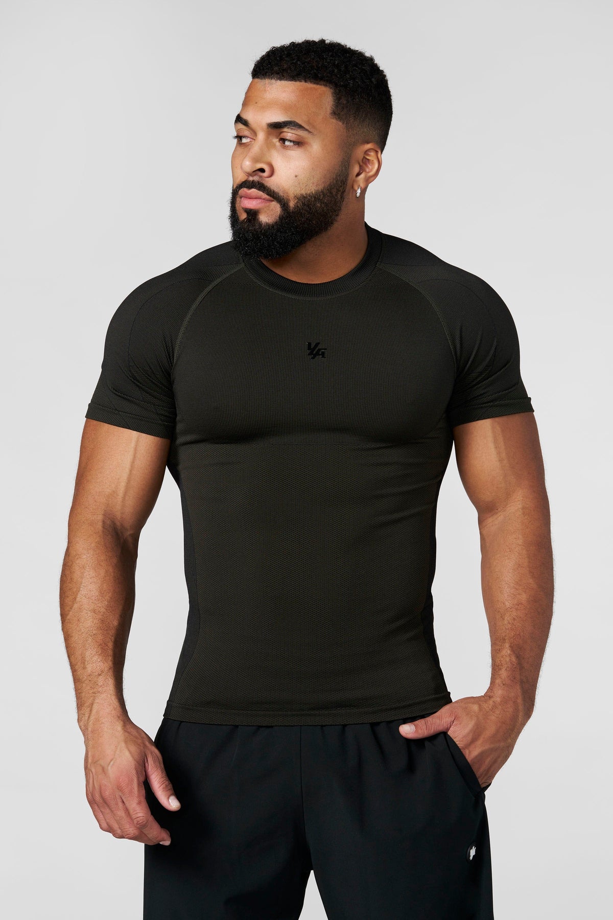 4339 - T-shirts de compression moulants