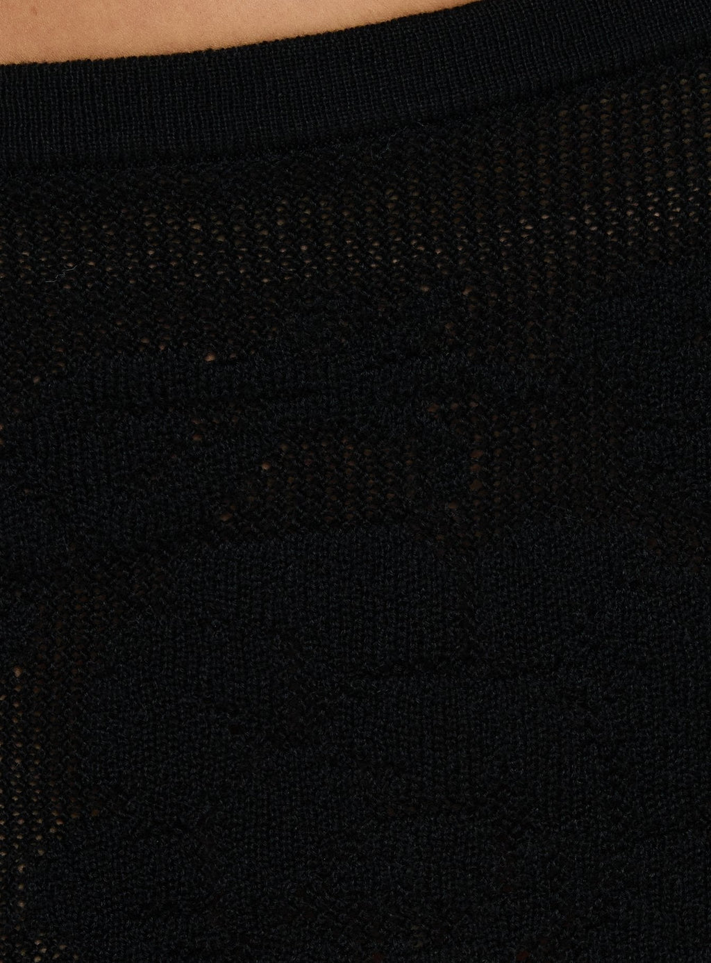 Roziana Crochet Mini Skirt Black