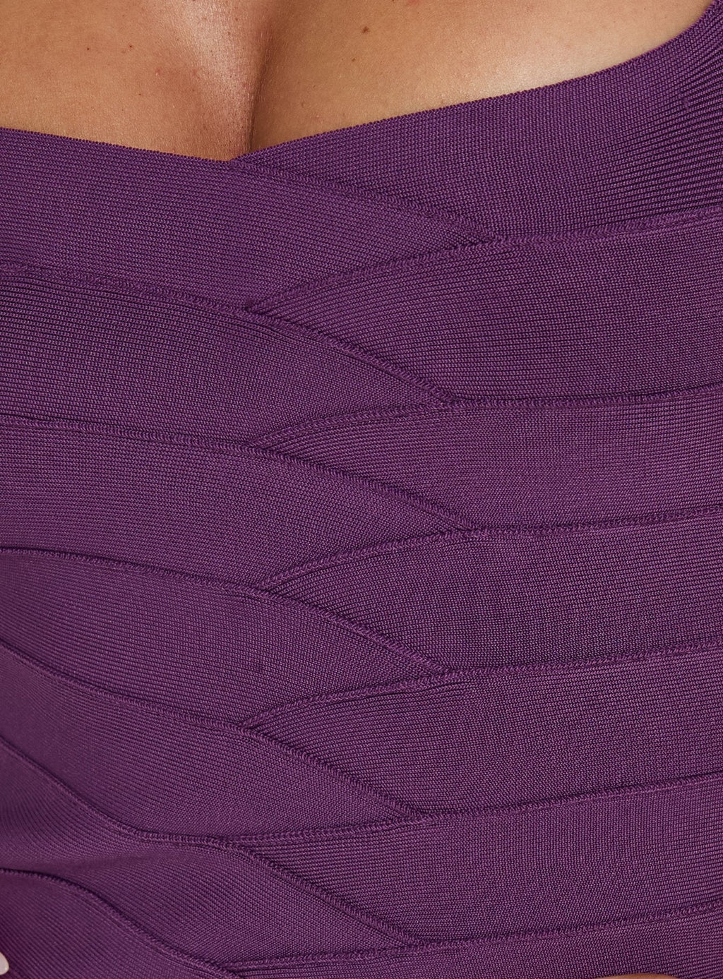 Izabette Halter Bandage Mini Dress Fresh Purple