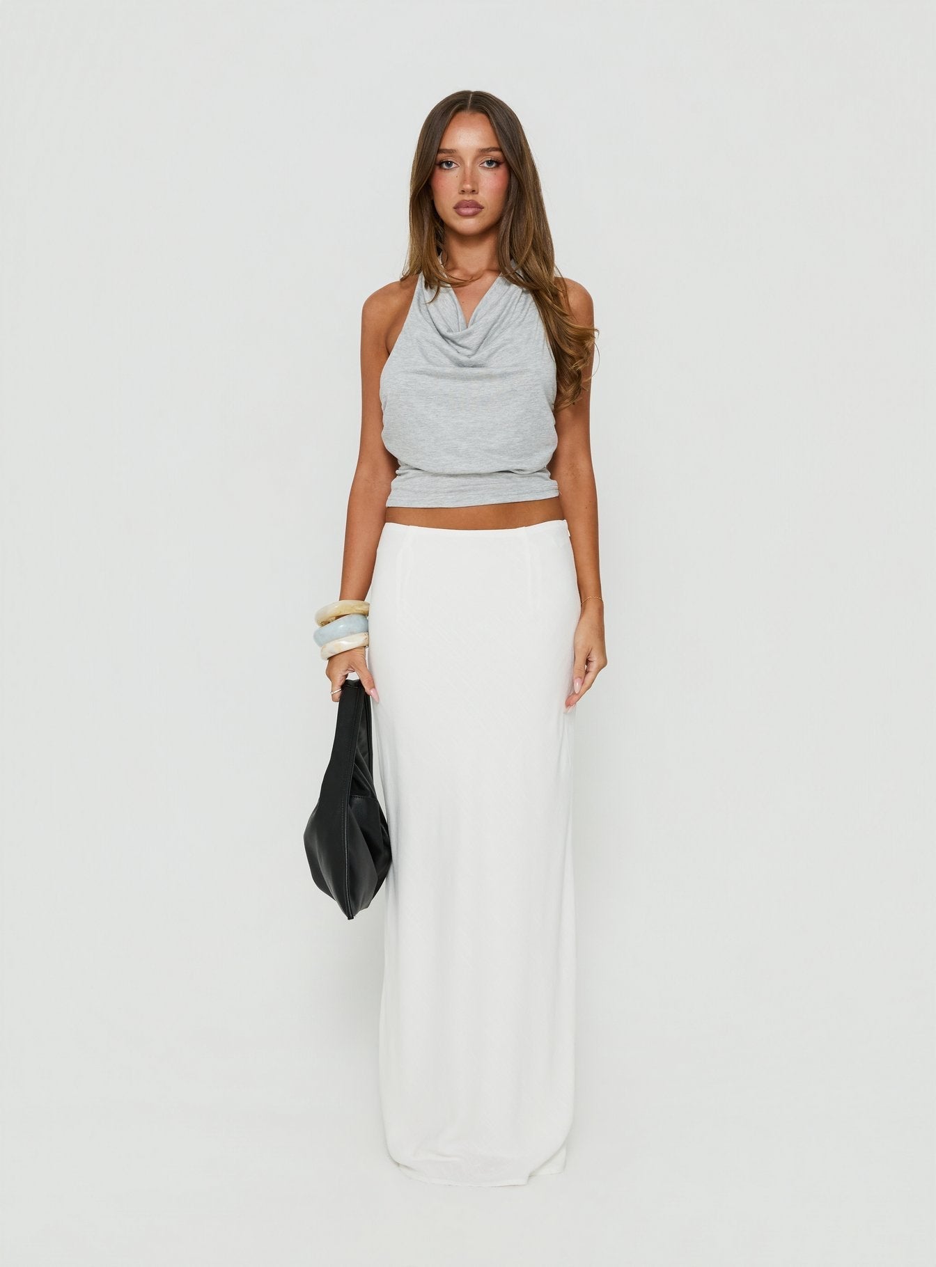 Jodie Maxi Skirt White
