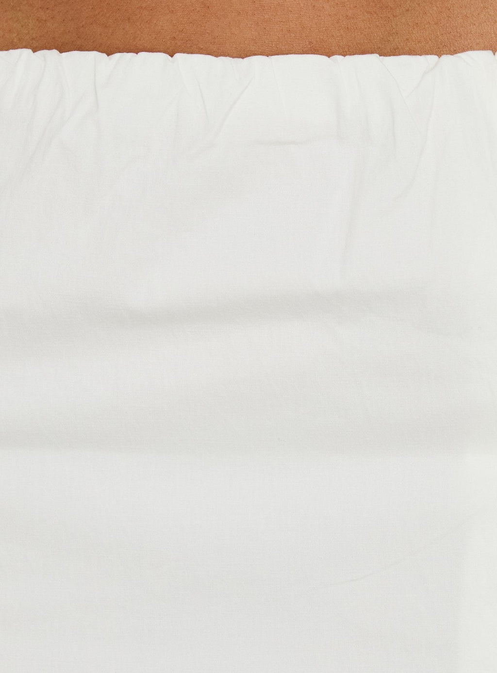 Lunea Concealed Waistband Mini Skirt White