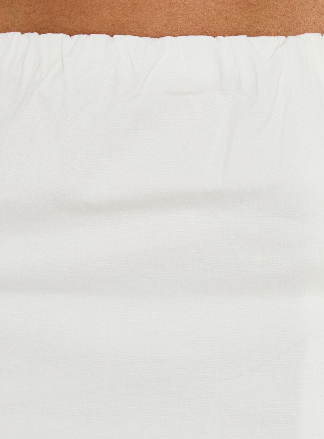Lunea Concealed Waistband Mini Skirt White