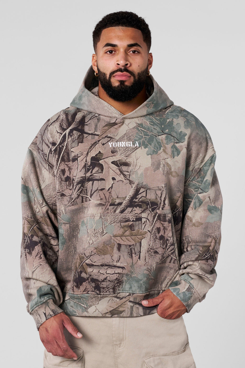 5117 - Tree Camo Collection - Kapuzenpullover