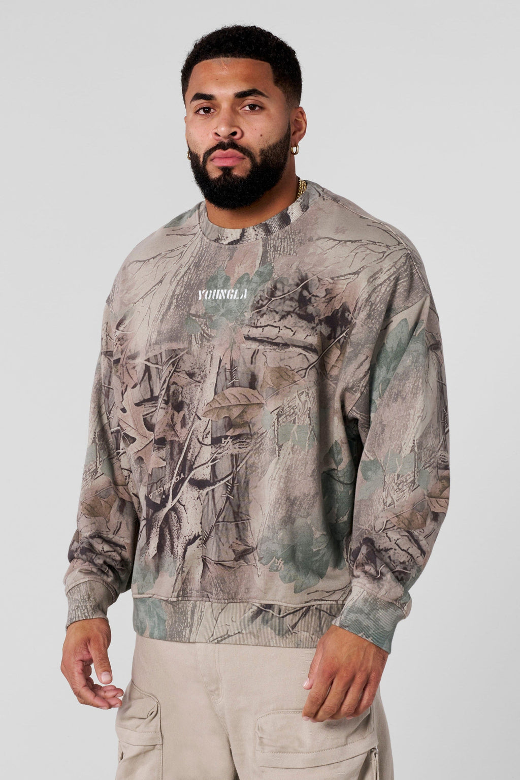 5206 - Tree Camo Collection - Rundhalspullover