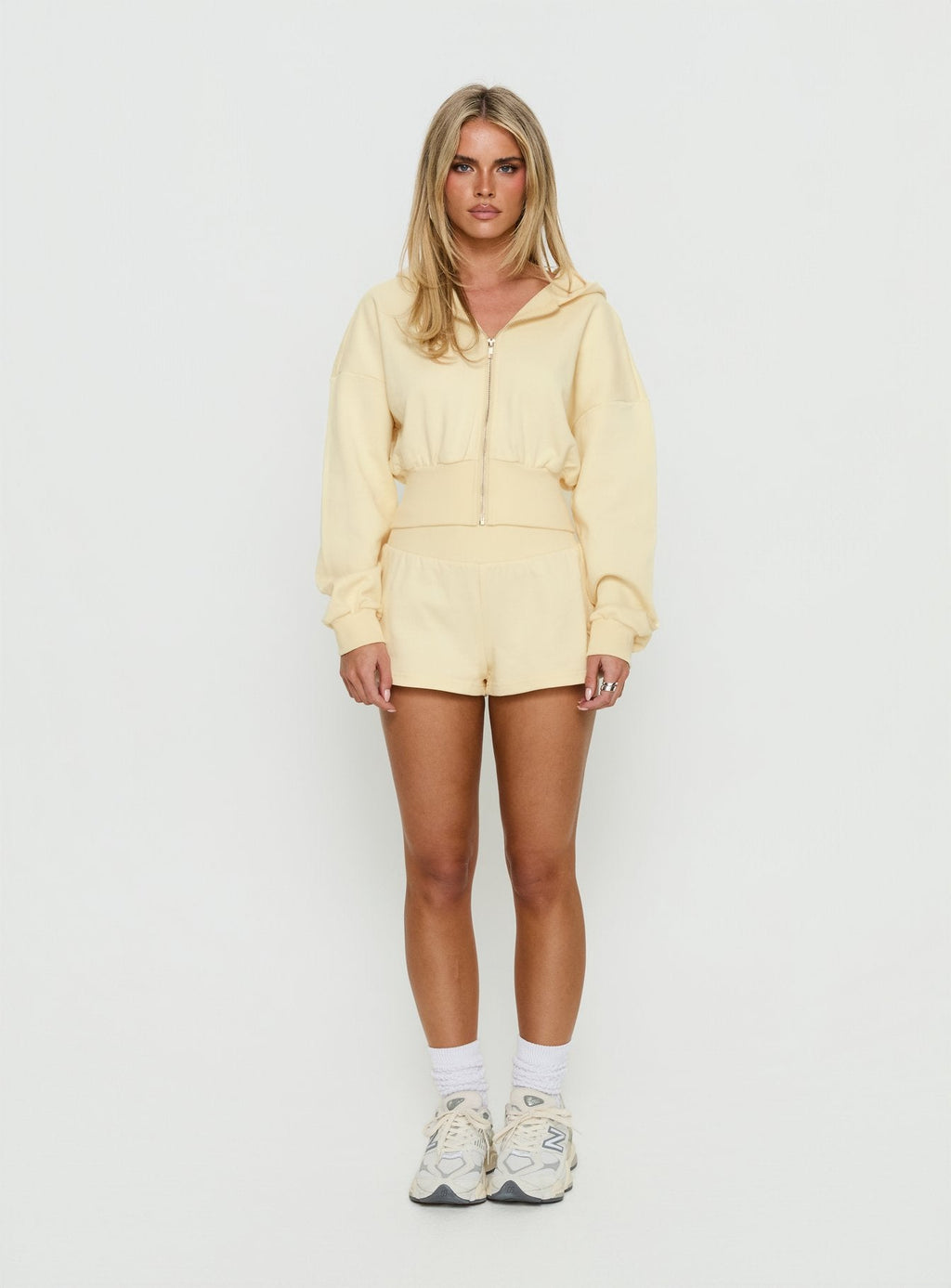 Daybreak Rib Waist Shorts Buttercream