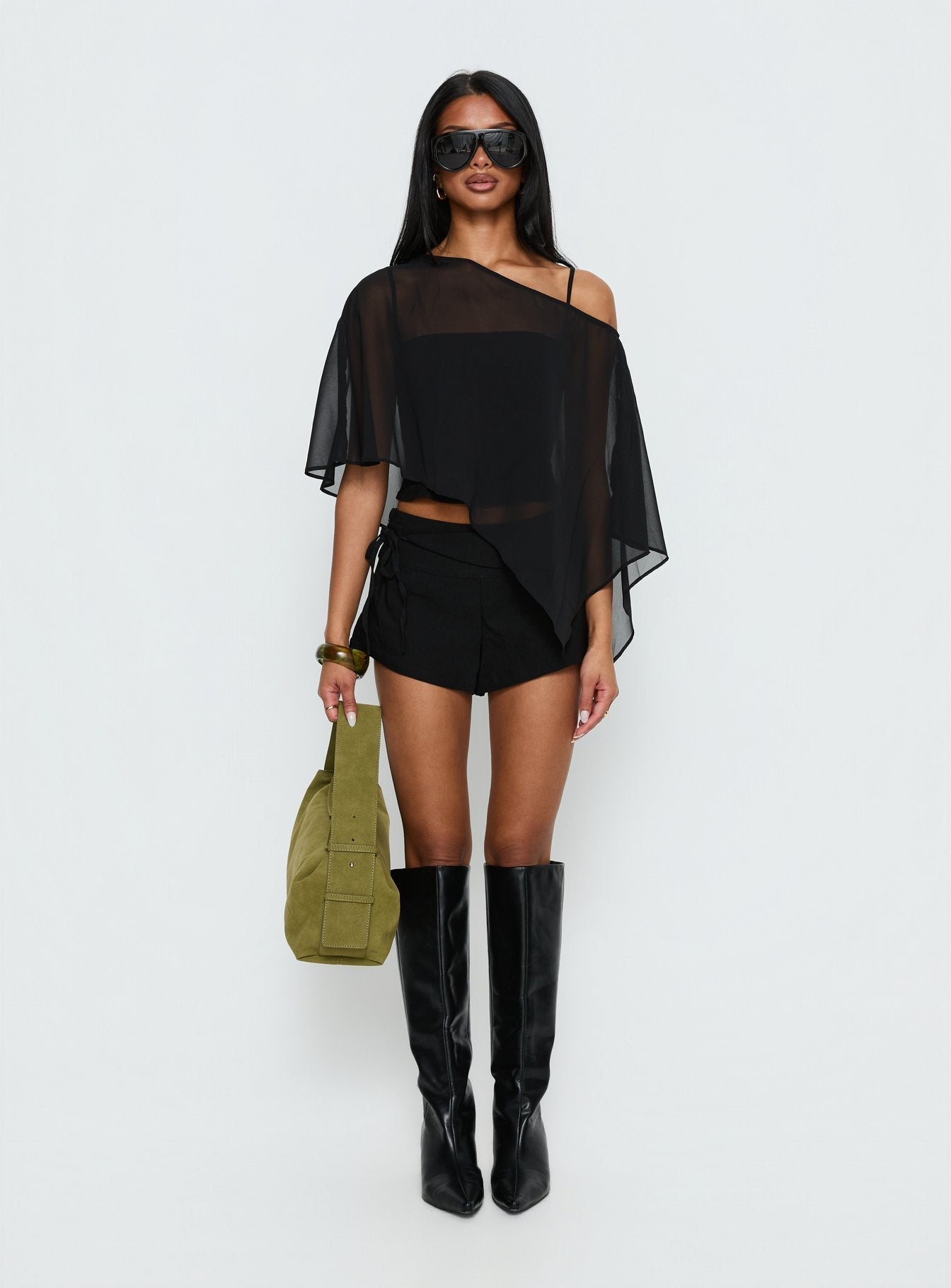 Senzo Wrap Shorts Black