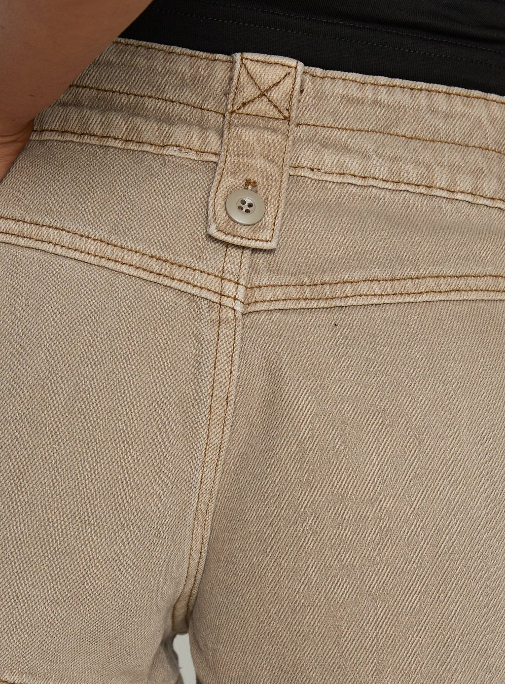 Headphones On Micro Cargo Short Washed Brown