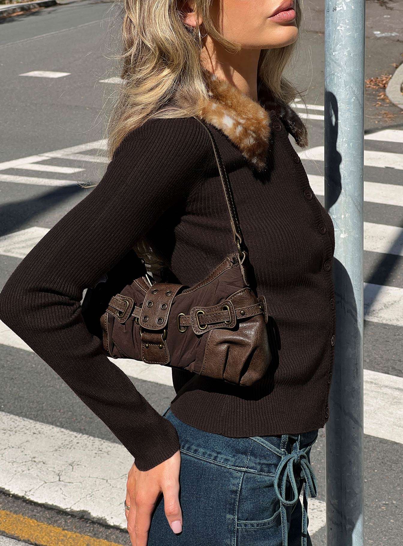 Doyers Street Shoulder Bag Brown