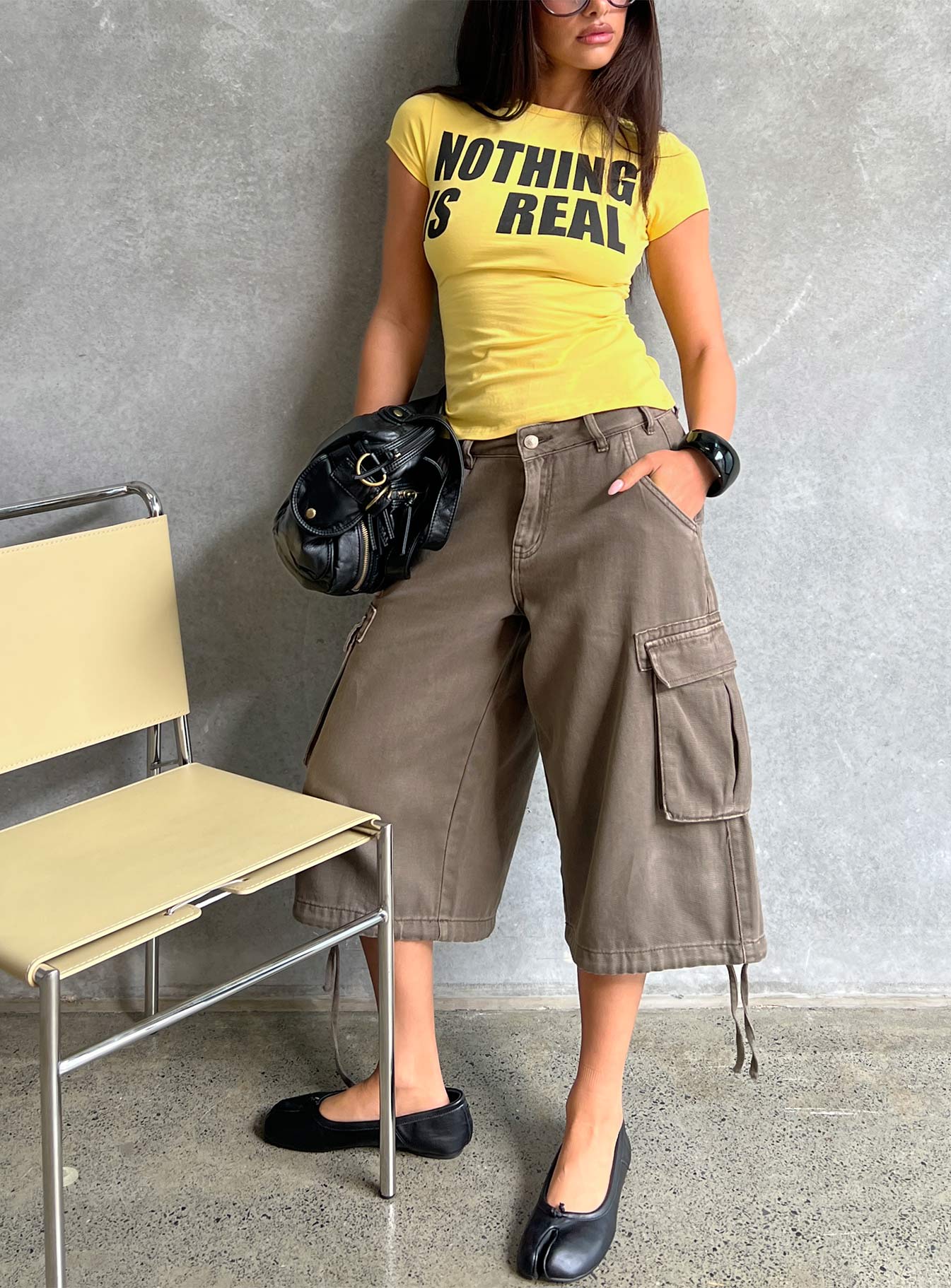 Hudsen Longline Cargo Shorts Khaki