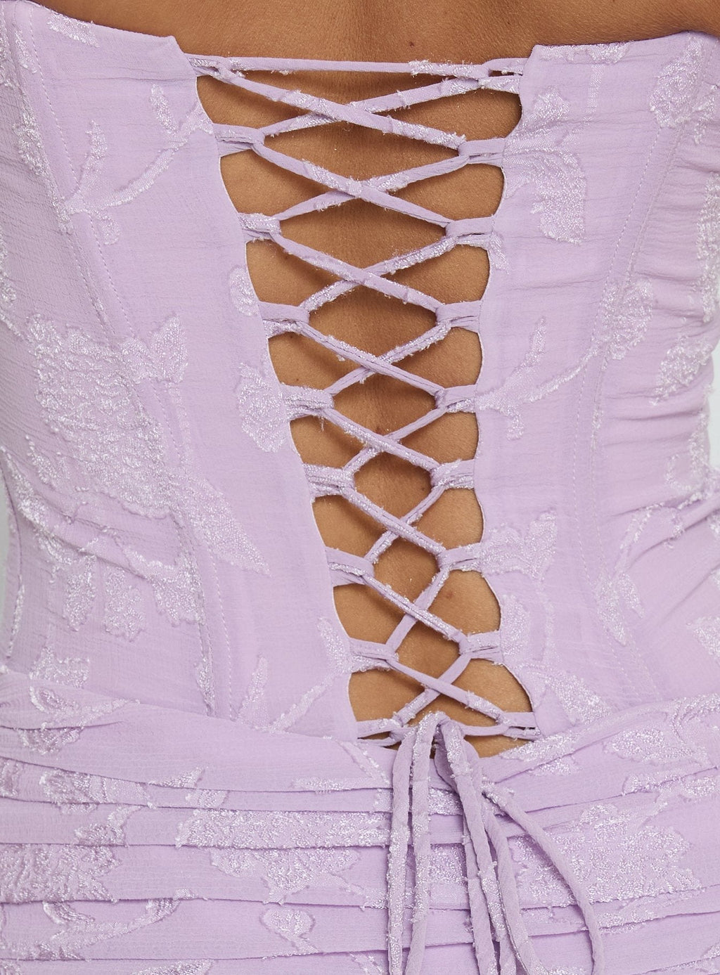 Love From Portofino Corset Maxi Dress Lilac